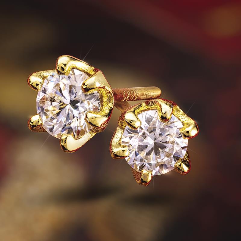 Star Power Moissanite Stud Earrings